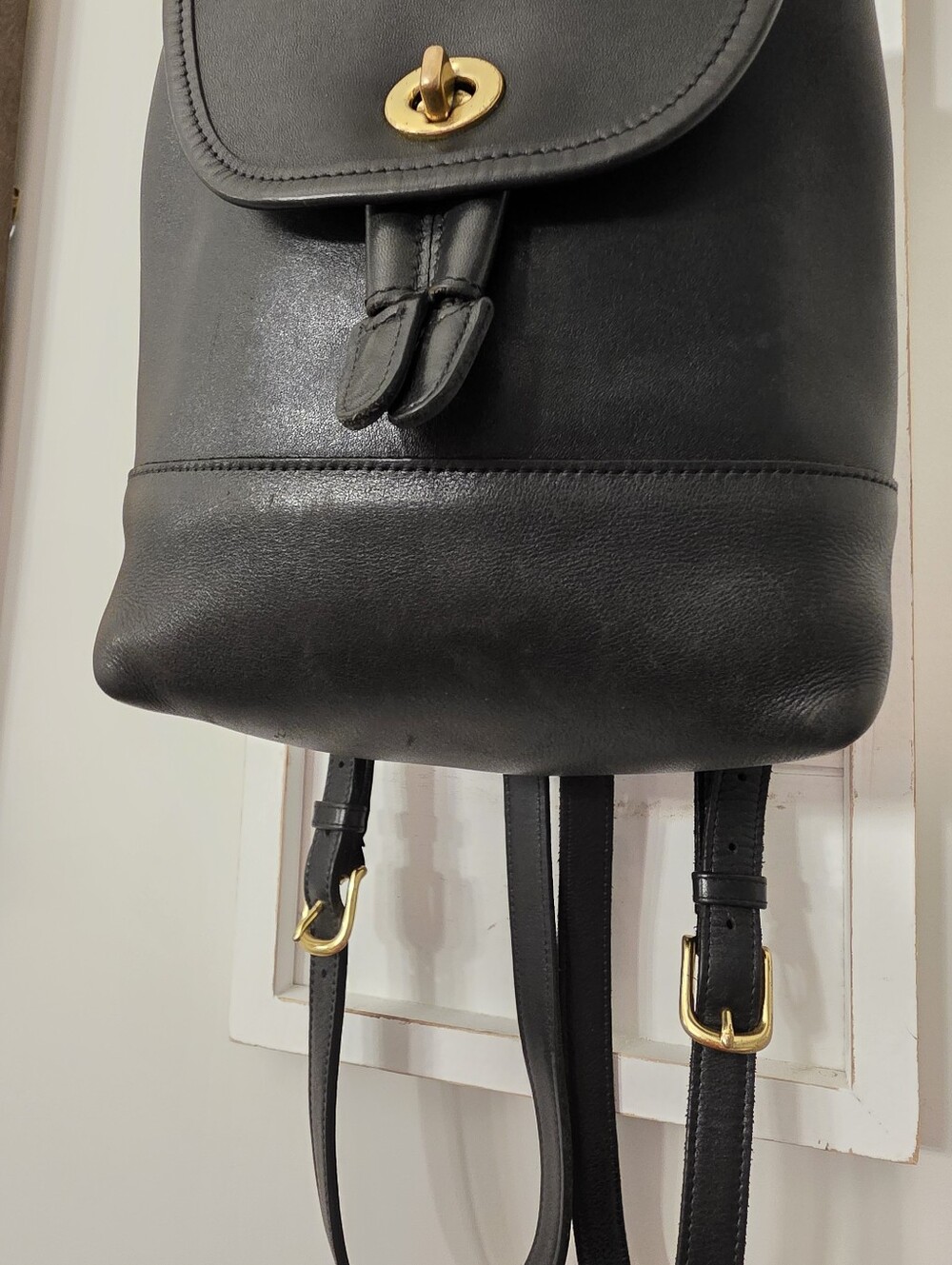 1999 Coach Daypack Backpack In Black 9960 - Picture 9 of 16